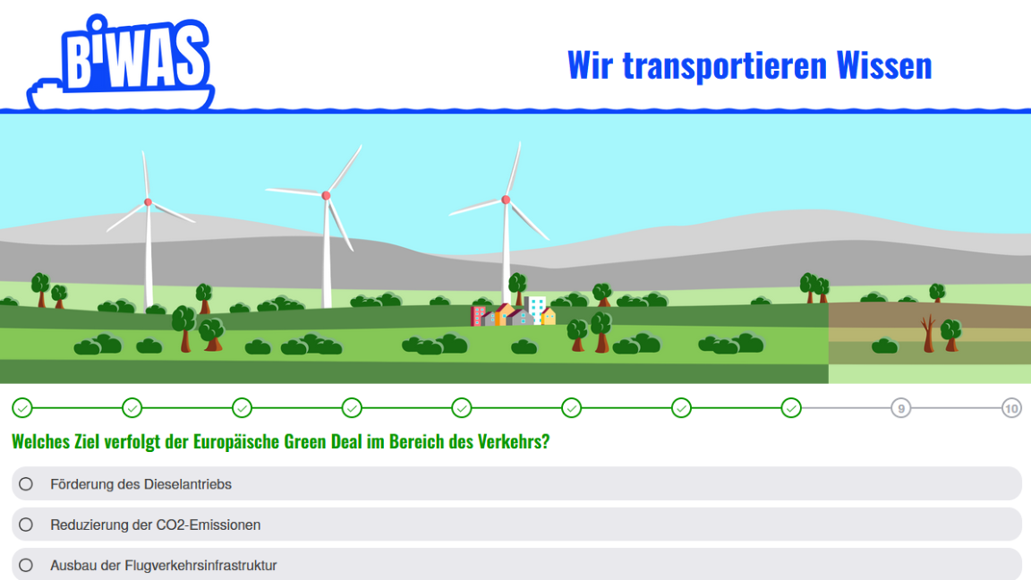 Screenshot Online Quiz